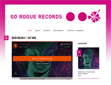 Tablet Screenshot of goroguerecords.com